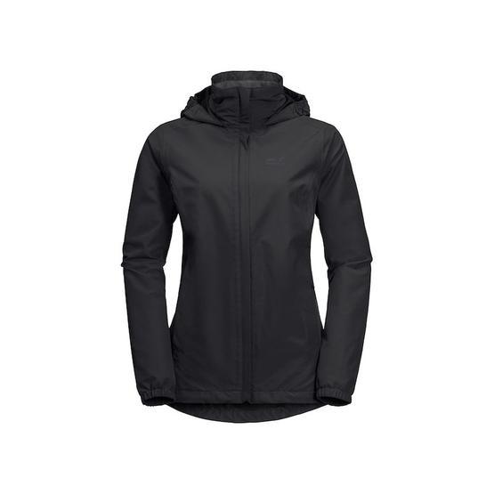 Jack Wolfskin Stormy Point Siyah Kadın Outdoor Mont