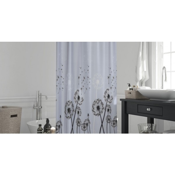 Jackline Duş Perdesi 2200 Gri Çift Kanat 110 x 200 cm - Renkli Perde Fiyatı