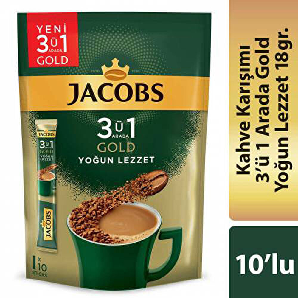 Jacobs 3'ü 1 Arada Yoğun 10 Adet Kahve Fiyatı