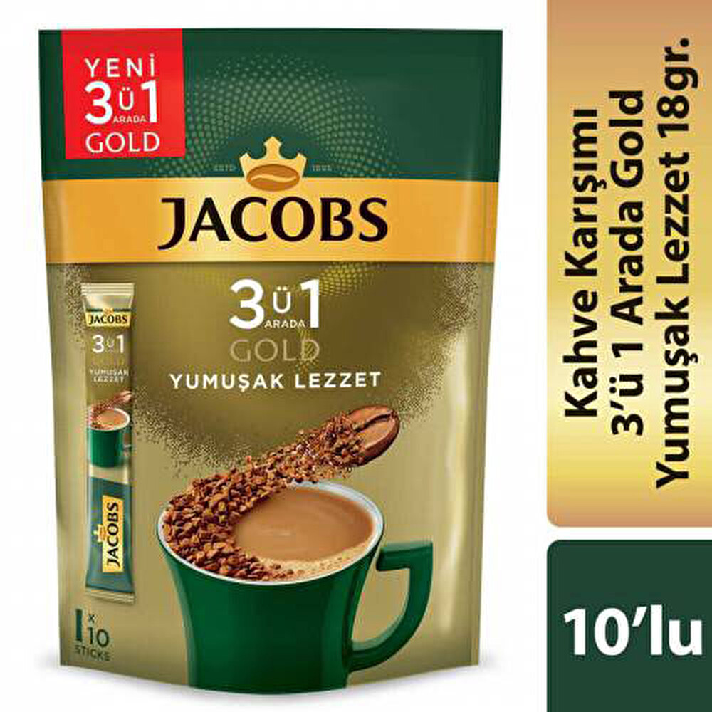 Jacobs 3'ü 1 Arada Yumuşak 10 Adet Kahve Fiyatı