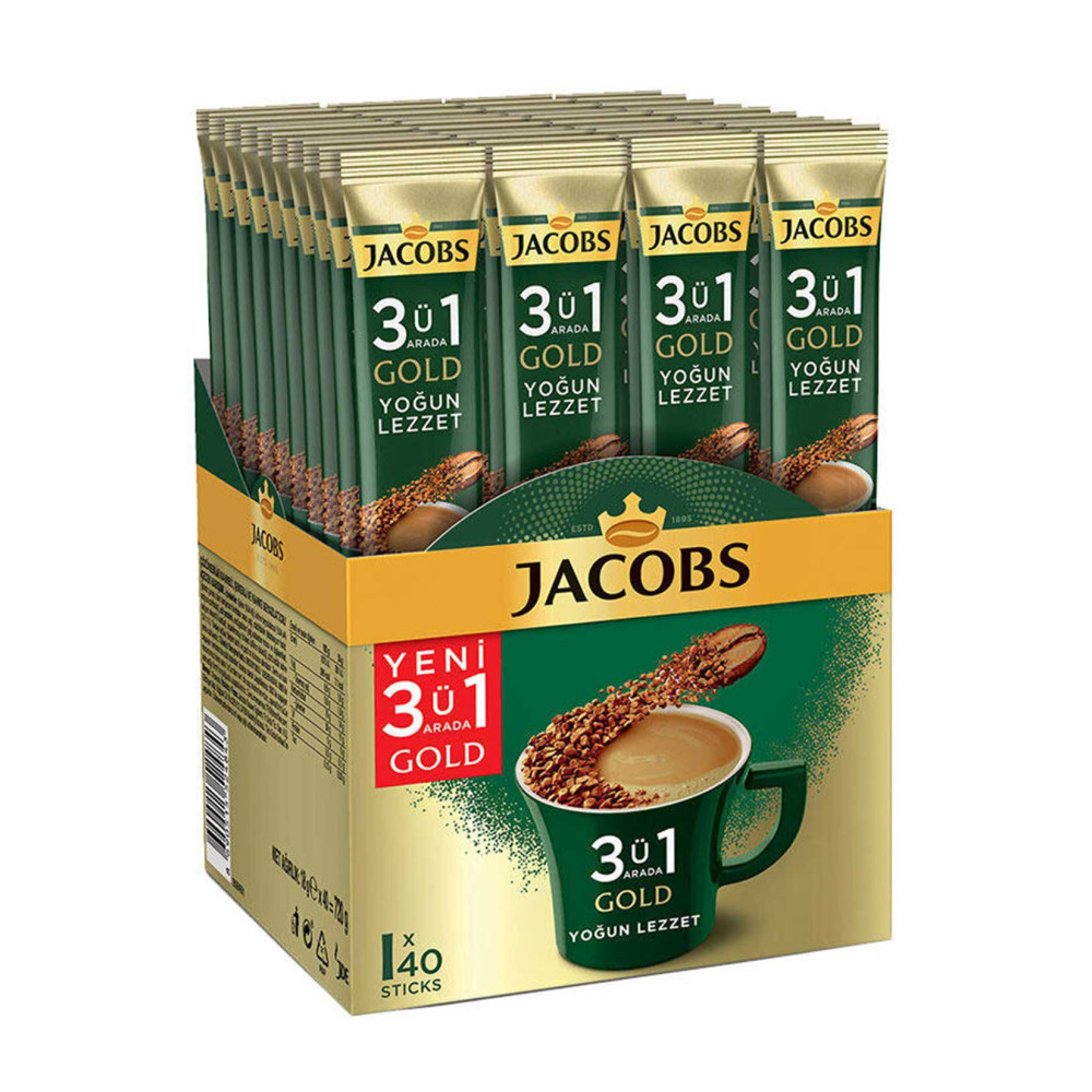 Jacobs Gold 3'ü 1 Arada Kahve 40'lı Paket Kahve Fiyatı
