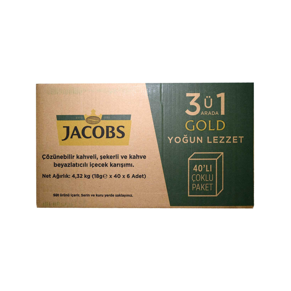 Jacobs Gold 3'ü 1 Arada Kahve 40'lı Paket