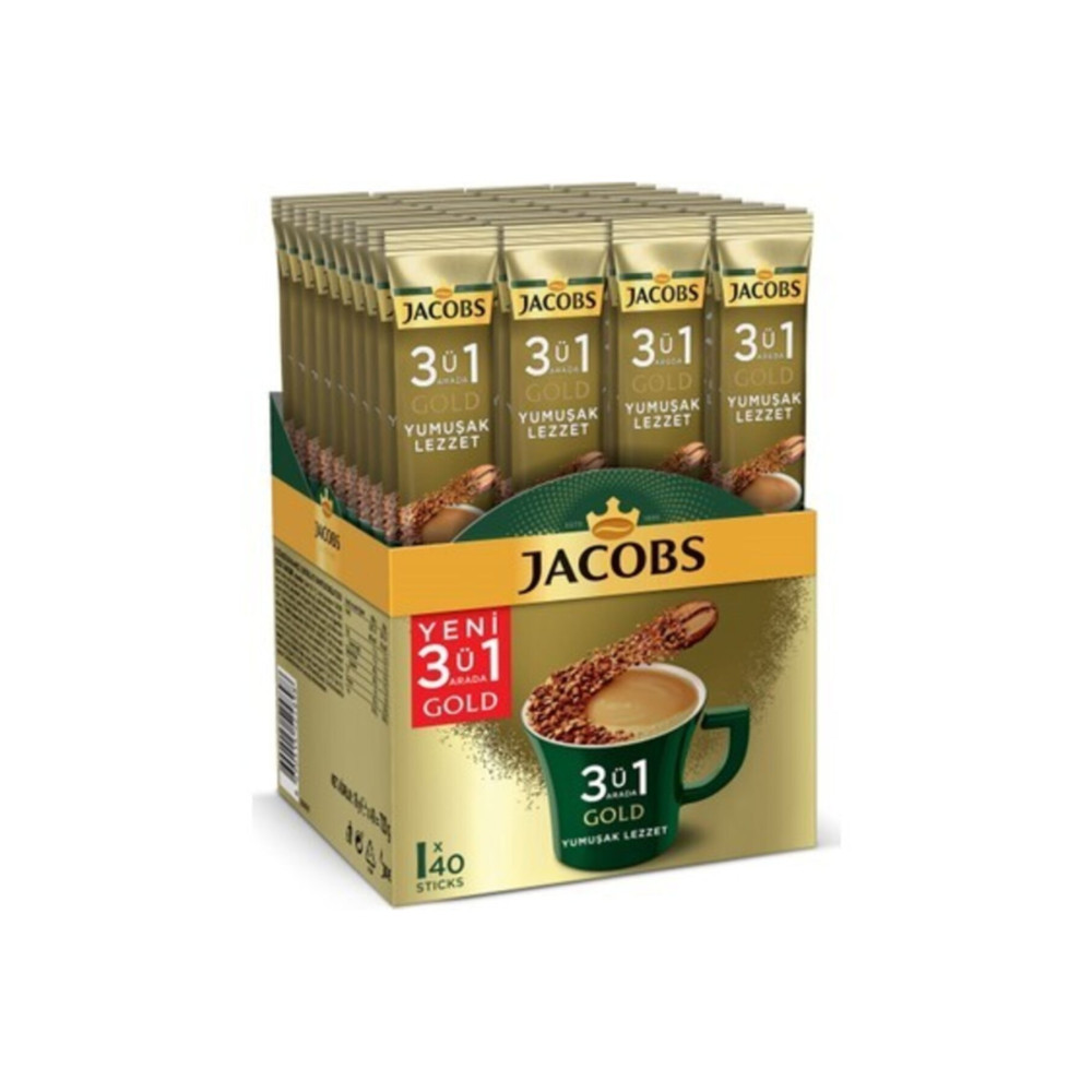 Jacobs Gold 3ü1 Arada Yumuşak Lezzet 18 gr 40 Adet Kahve Fiyatı
