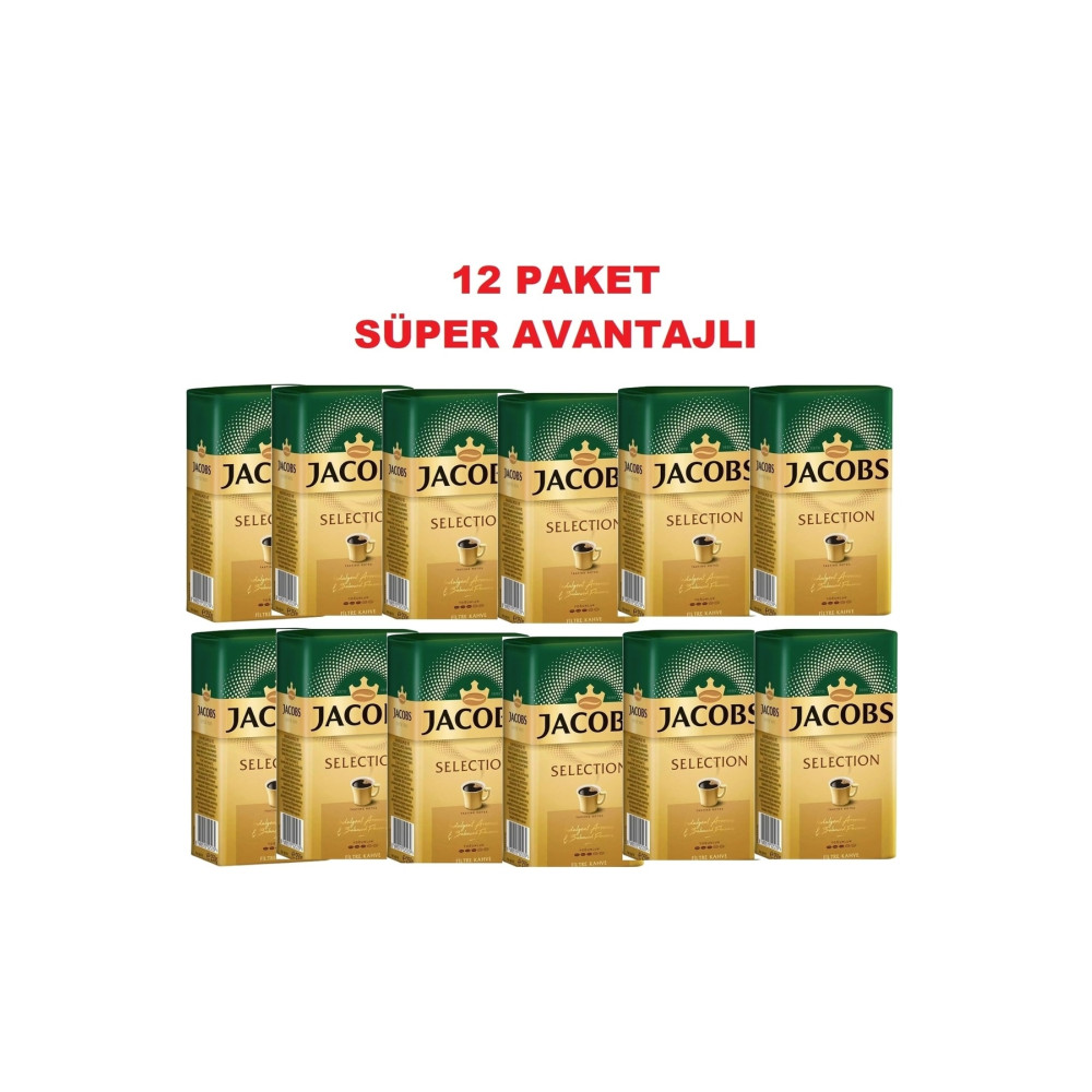 Jacobs Selection Filtre Kahve 250 Gr X 12 Adet Filtre Kahve Beden Kahve Fiyatı
