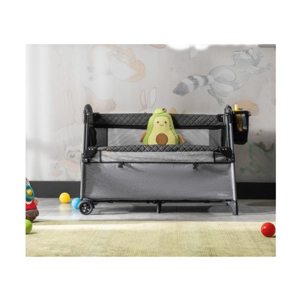 Jadeer Anne Yanı Oyun Parkı 70X110 cm Antrasit-Gri - Gri Park Yatak / Oyun Parkı Fiyatı