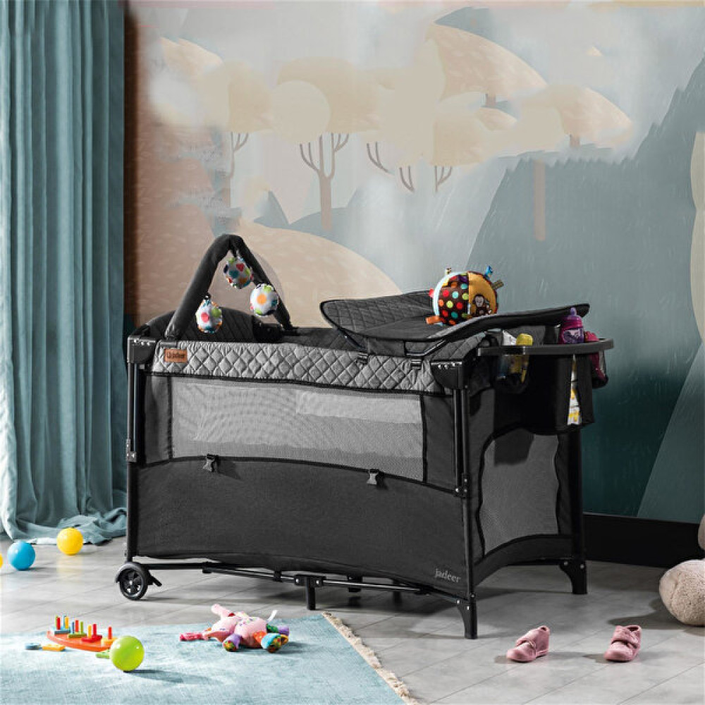 Jadeer Premium Anne Yanı Oyun Parkı 70X110CM Yatak Armağan - Gri - Antrasit Park Yatak / Oyun Parkı Fiyatı