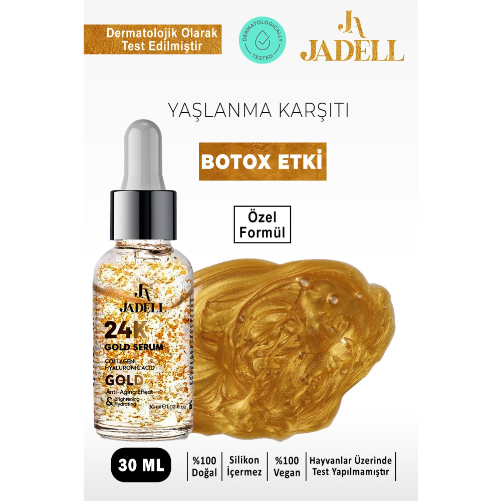 JADELL 24k Altın Göz ve Yüz Çevresi Bakım Serumu 30 ml Cilt ve Yüz Bakımı Fiyatı