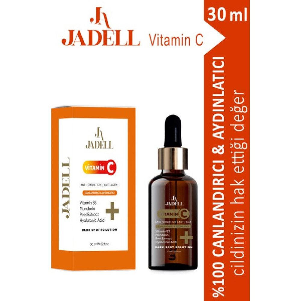 Jadell Vitamin C + Hyaluronic Acid Canlandırıcı&Aydınlatıcı Özellikli Yaşlanma Karşıtı Serum 30 ml Anti-Aging / Yaşlanma Karşıtı Fiyatı