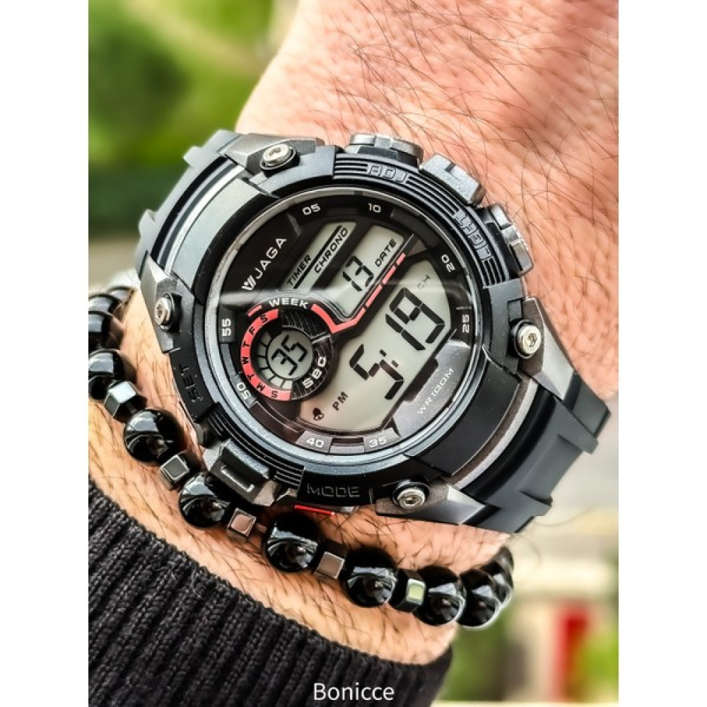 Jaga Chrono Su Geçirmez Kronometreli Analog ve Dijital Erkek Kol Saati Kol Saatleri Fiyatı