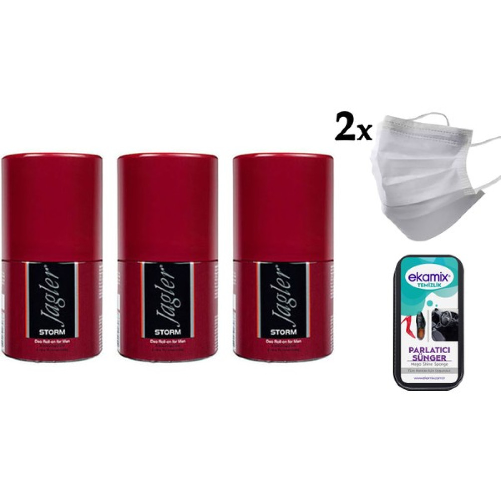 Jagler Rollon Storm 50 ml 3 Adet Erkek Parfümleri Fiyatı