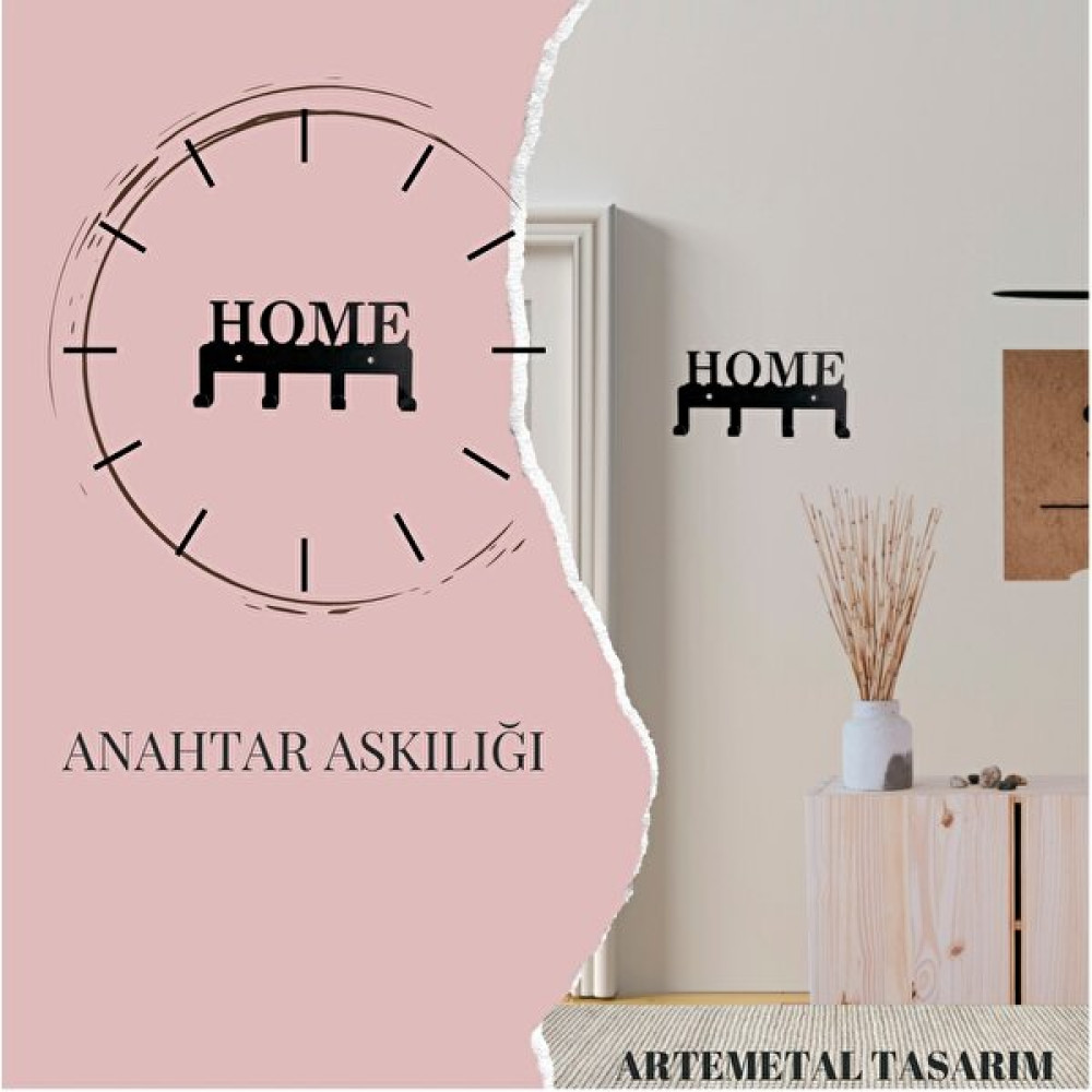 JaguArt Metal Tasarım Metal Anahtar Askılığı - Takı Aksesuar Askısı - Dekoratif Anahtarlık Eşya Saklama / Düzenleme Fiyatı