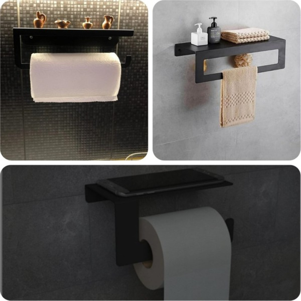 JaguArt Modern Metal 3'lü Set: Raflı Banyo Havlu Askılığı Rulo Havlu Askılığı Tuvalet Kağıtlığı Banyo Askılık Fiyatı