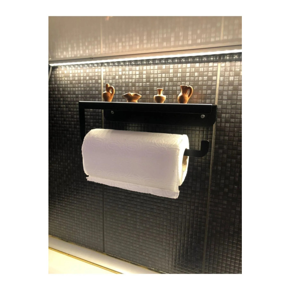 JaguArt Rulo Kağıt Havluluk Peçetelik Banyo Düzenleyici Siyah Kagıt Banyo Aksesuarları Fiyatı