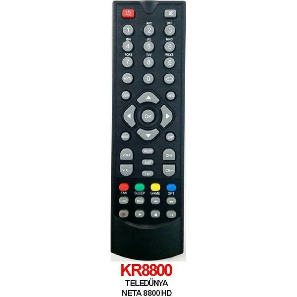 Jahre Teledünya Teledunya Neta 8800 Hd Uydu Kumandası TV Aksesuarları Fiyatı