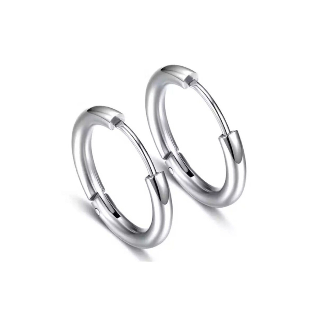 Jaida Moda Unisex 316l Cerrahi Çelik Gümüş Renk 10mm Halka Küpe 10 MM Beden Küpeler Fiyatı
