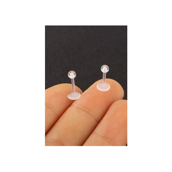 Jaida Moda Unisex Bioplastik Tragus Helix Kıkırdak Piercing 2 Adet Beyaz İnci Renkli Plastik Malzeme - 8 mm SSD / Solid State Drive Fiyatı