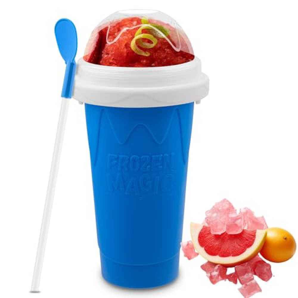 Jairuty Slushie Maker Cup, Quick Frozen Magic Cups for Homemade Milk Shake Ice Cream Maker, Double Layer Squeeze Slushy Maker Cup, Birthday Gifts for Kids,Friends,Family(Pink, 350ML) Ice Cream Maker Fiyatı