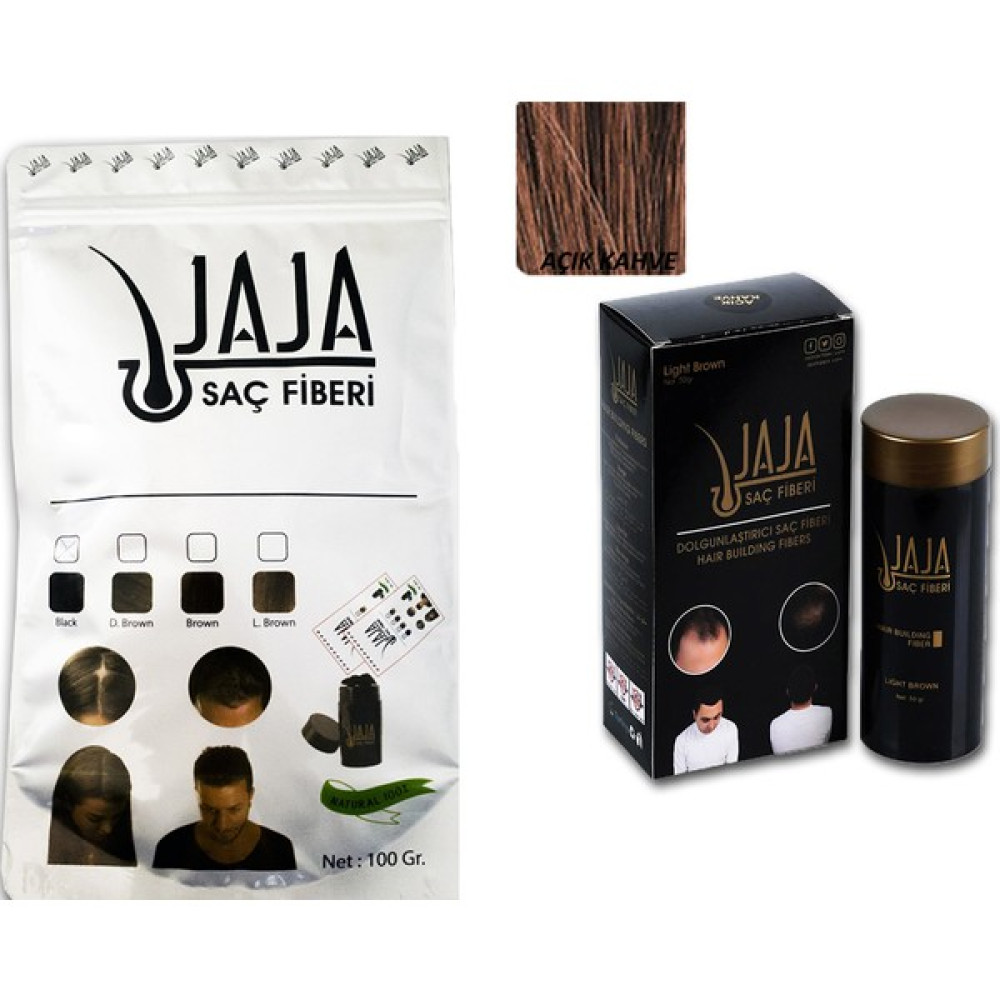 Jaja 50 gr Açık Kahve Topik + Jaja 100 gr Açık Kahve Dolum Poşeti Set Saç Tozu Saç Boyası Fiyatı