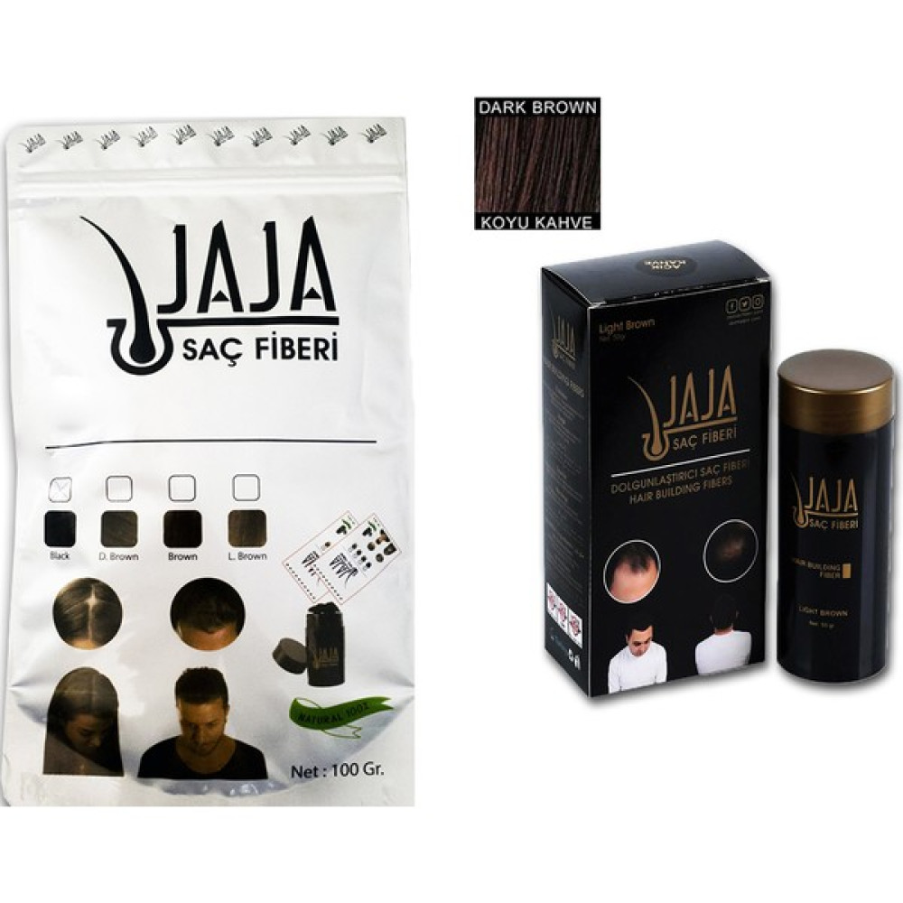 Jaja 50 gr Koyu Kahve Topik + Jaja 100 gr Koyu Kahve Dolum Poşeti Set Saç Tozu Saç Boyası Fiyatı