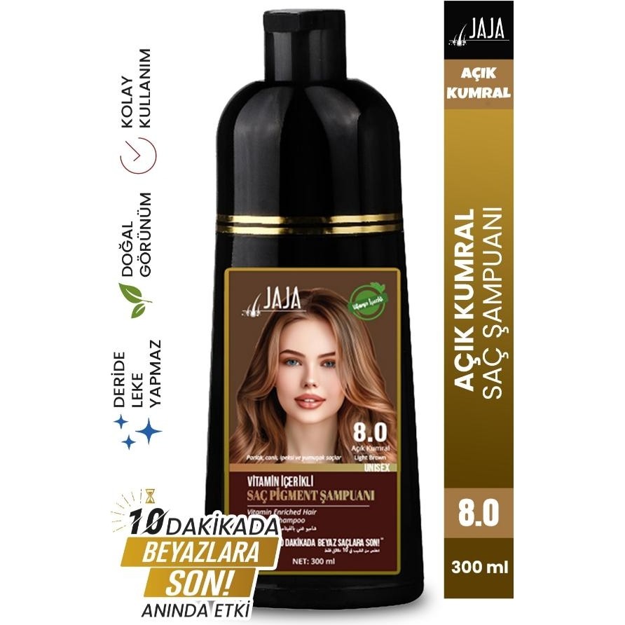 Jaja Açık kumral Vitamin Içerikli Saç Pigment Şampuanı Unisex 8.0 300 ml - 8,0 Saç Boyası Fiyatı