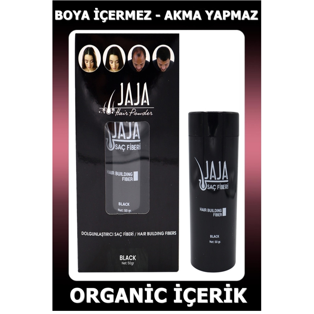 Jaja Saç Topiği Siyah(BLACK) 50 gr Saç Fiberi Toppik Siyah Topic Saç Boyası Fiyatı