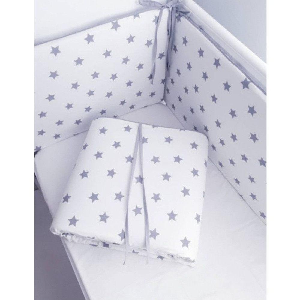 Jaju Baby Gri Tasarım Özel Ölçü Beşik Kenar Koruma ( 4 Kenar ) - 60 x 120 cm - Beyaz Bebek Yatak Bariyeri Fiyatı