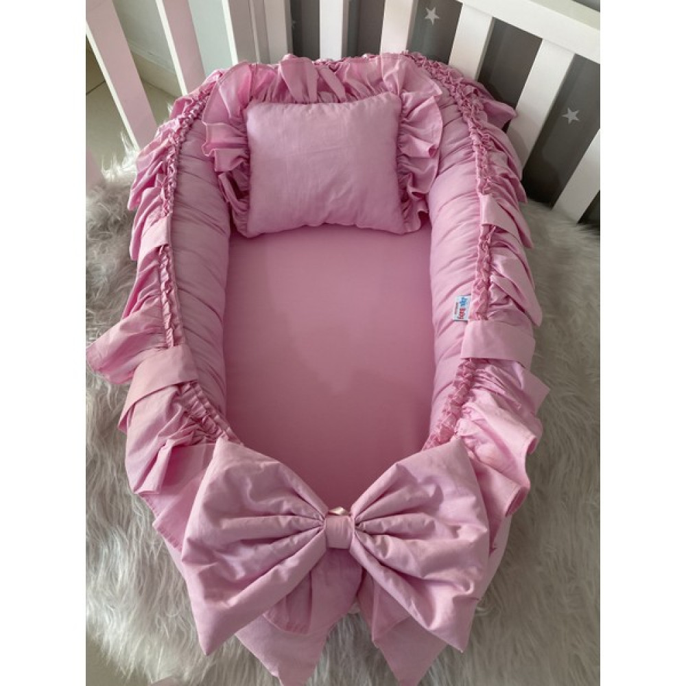 Jaju Baby Pembe Fırfırlı Lüx Tasarım Babynest - 100 x 60 cm Park Yatak / Oyun Parkı Fiyatı
