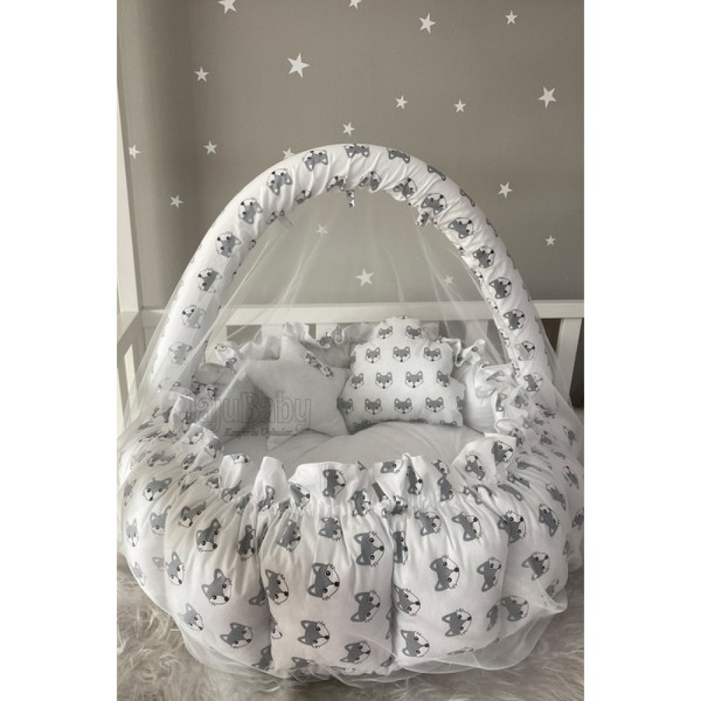 Jaju Baby Tilki Desenli Açılır - Kapanır Oyun Minderi Cibinlik Aparatlı Babynest Park Yatak / Oyun Parkı Fiyatı