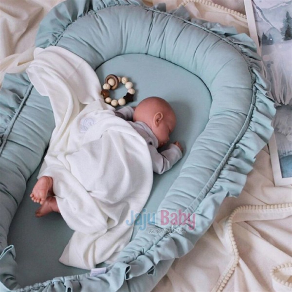 Jaju Baby Yeşil Renk Fırfırlı Elite Babynest Park Yatak / Oyun Parkı Fiyatı
