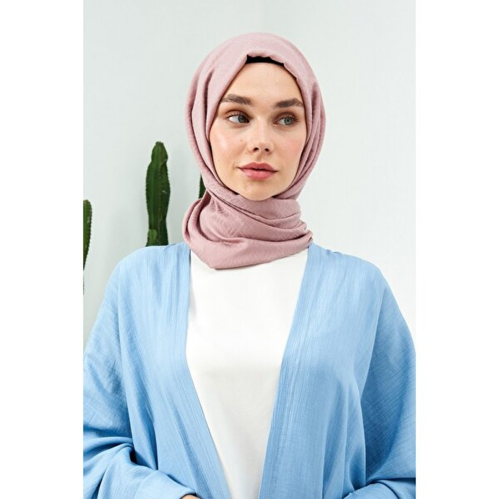 Jakar Pamuk Şal / Vektörel Desen-Gül Pembe Şal / Fular & Eşarp Fiyatı