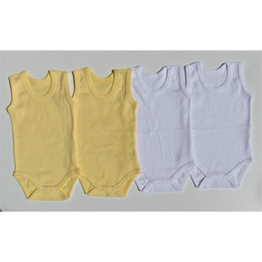 Jakarlı Klimalı Askılı Çıtçıtlı Badi 4 Lü Paket Bebek Body Fiyatı