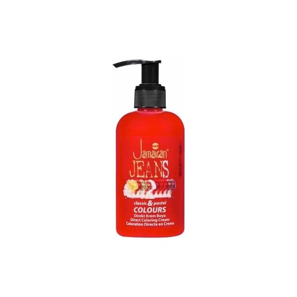 Jamaican Jeans Saç Boyası Ateş Kırmızı 250 ml Kalıcı Canlı Renk Bitkisel Formül Tüm Saç Tipleri Giyim & İç Giyim Fiyatı