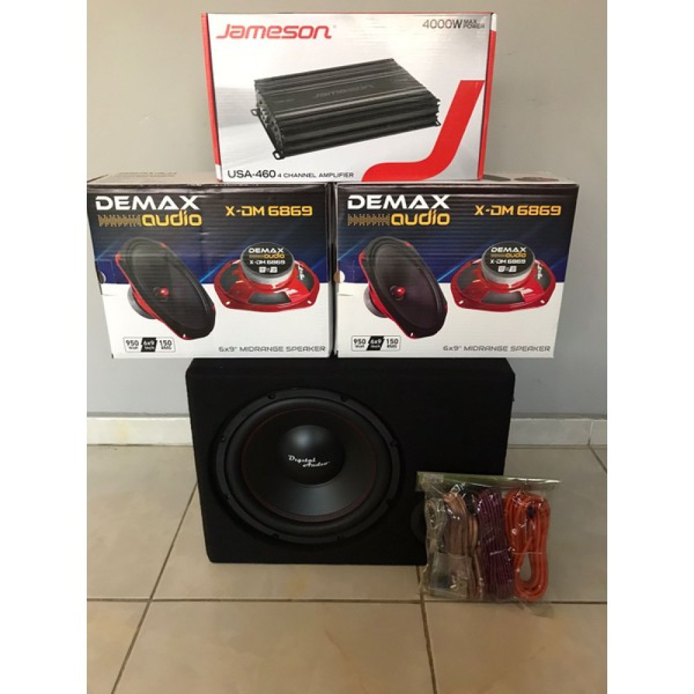Jameson 4000W Anfi Tam Set Ses Sistemi Oto Hoparlörleri & SubWoofer Fiyatı