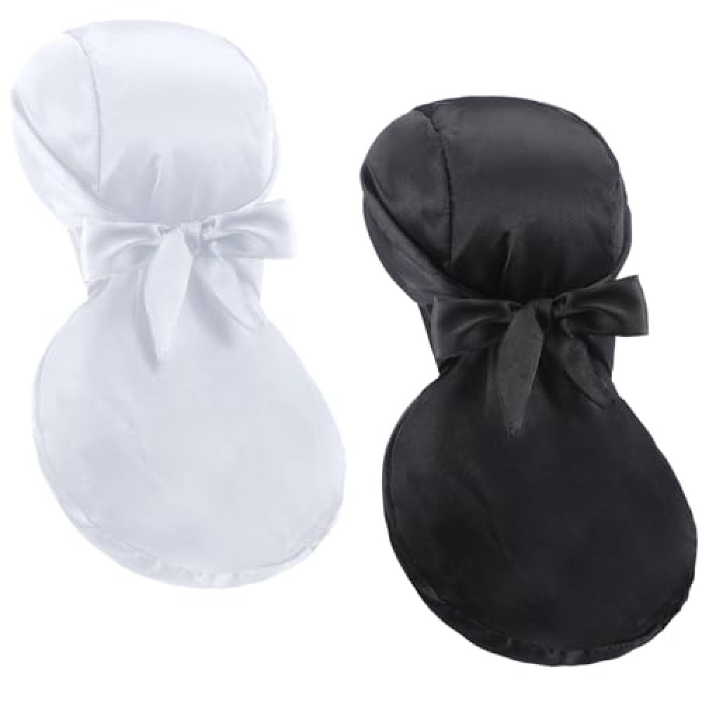 Jamntower 2 Pcs Women's Skull Cap Helmet Liner Do Rag Helmet Liner for Women Satin Head Wrap for Black Women Loc Riding Motorcycle Long Hair Motorcycle Helmets Fiyatı