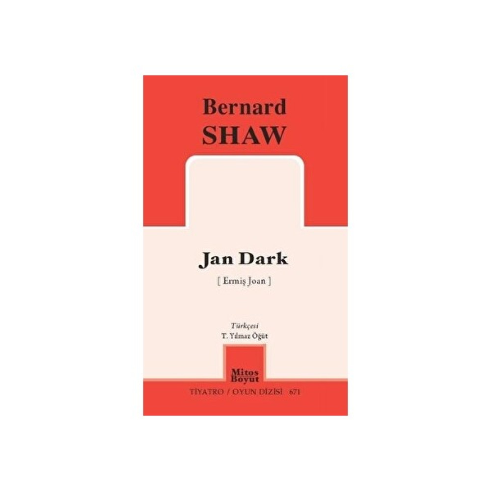Jan Dark - Ermiş Joan - Bernard Shaw Kitaplar Fiyatı