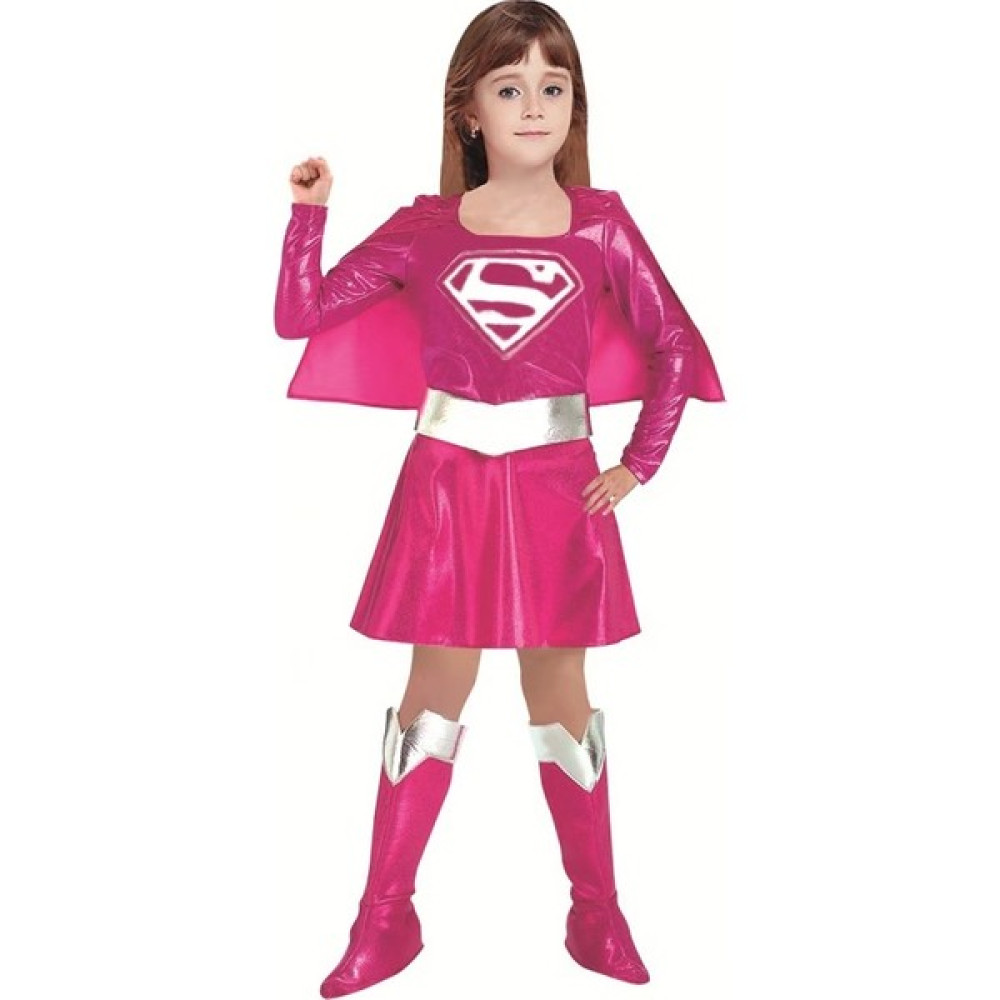 Janae Çocuklar Için Superman Cosplay Kıyafet Pembe (Yurt Dışından) - S Oyuncak Fiyatı