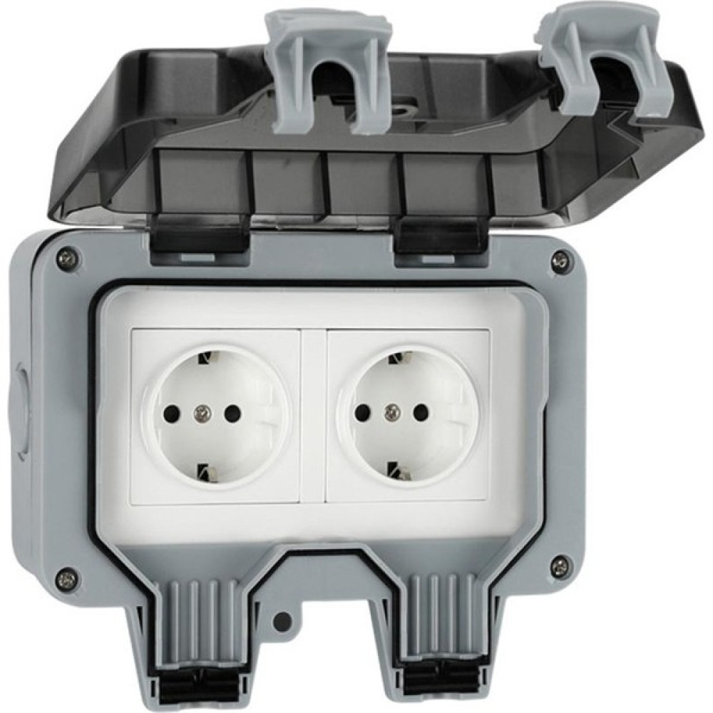 Janae IP66 Ac 110~220V Hava Koşullarına Dayanıklı Su Geçirmez 6A Çift Şarj Portlu Dış Duvar Prizi - Gri (Yurt Dışından) Prizler Fiyatı