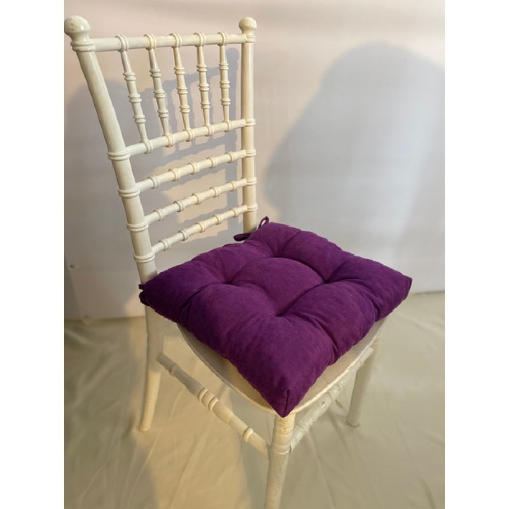 Jangear Sandalye Minderi Pofidik 40×40& Lüx Köşeli Bağcıklı, - 40 x 40 cm - Mor Salon & Oturma Odası Tekstili Fiyatı