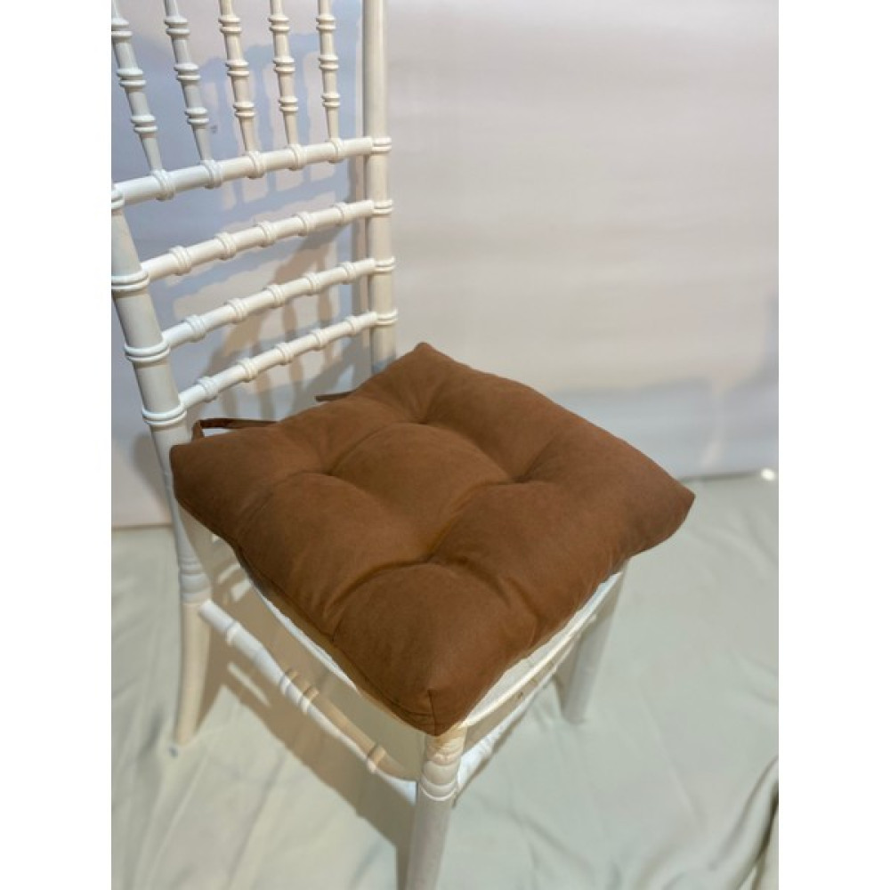 Jangear Sandalye Minderi Pofidik 40×40& Lüx Köşeli Bağcıklı, - 40 x 40 cm - Sütlü Kahve Salon & Oturma Odası Tekstili Fiyatı