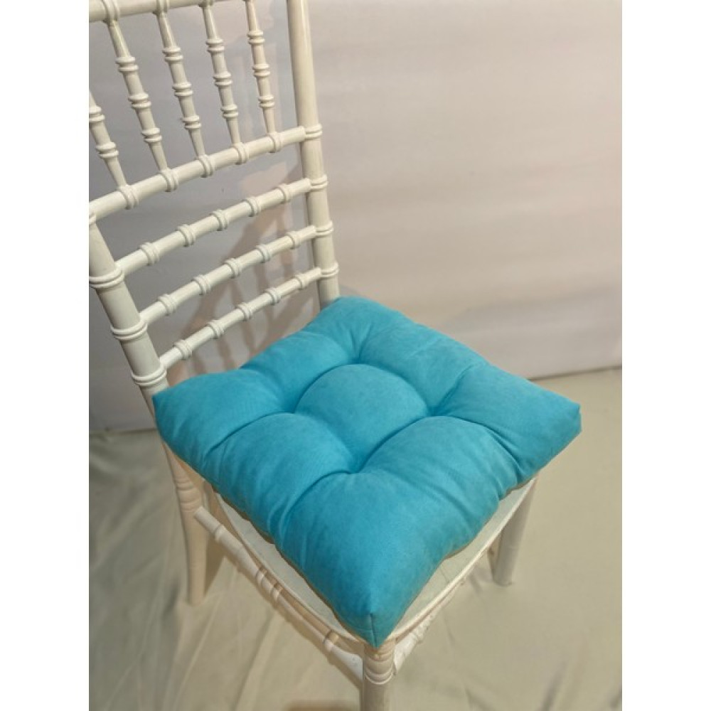 Jangear Sandalye Minderi Pofidik 40×40& Lüx Köşeli Bağcıklı, - 40 x 40 cm - Turkuaz Salon & Oturma Odası Tekstili Fiyatı