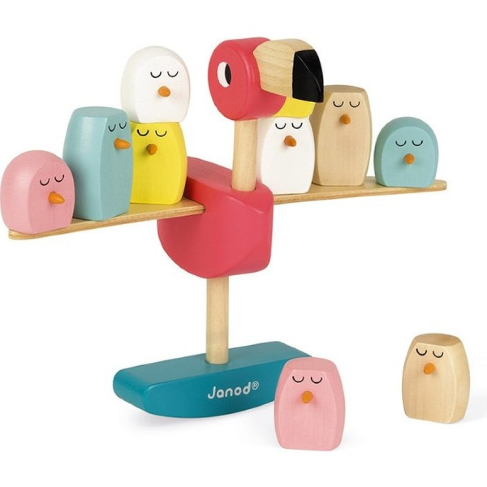 Janod Ahşap Flamingo Denge Oyuncağı - Renkli Bebek Oyuncakları Fiyatı