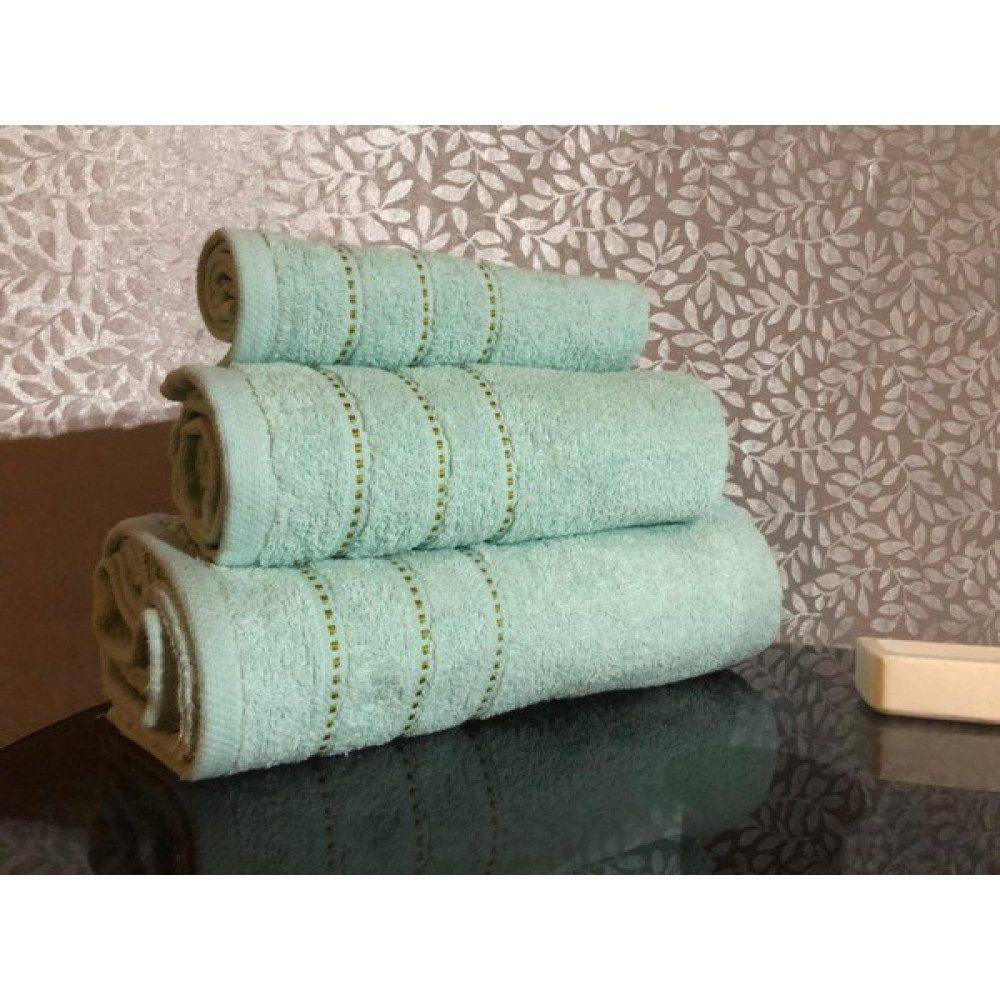 Jansetekst Jakarlı El Yüz ve Banyo havlu Seti - Yeşil - 30 x 60 cm El / Yüz Havlusu Fiyatı