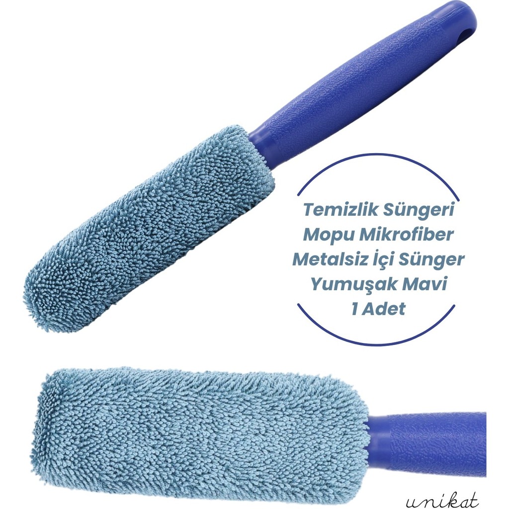 Jant ve Egzoz Temizlik Süngeri Mopu Mikrofiber Metalsiz Içi Sünger Yumuşak Mavi 1 Adet Oto Yıkama Ürünleri Fiyatı