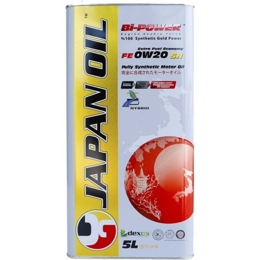 Japan Oil Bi-Power Tam Sentetik Dexos1 0W-20 5 Lt Motor Yağı ( Üretim Yılı: 2022 ) Motor Yağı Fiyatı