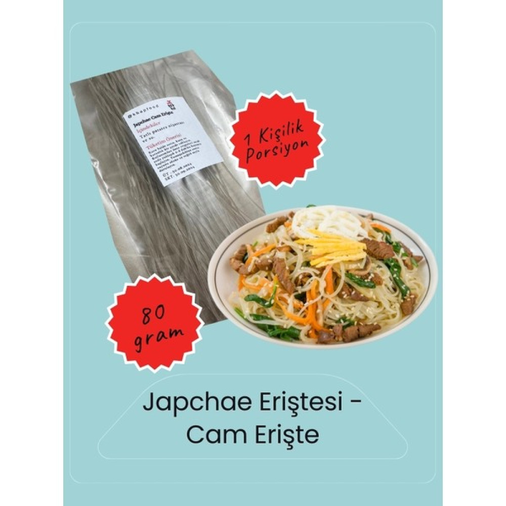 Japchae Eriştesi 1 Porisyon - 80 Gr. Diğer Fiyatı