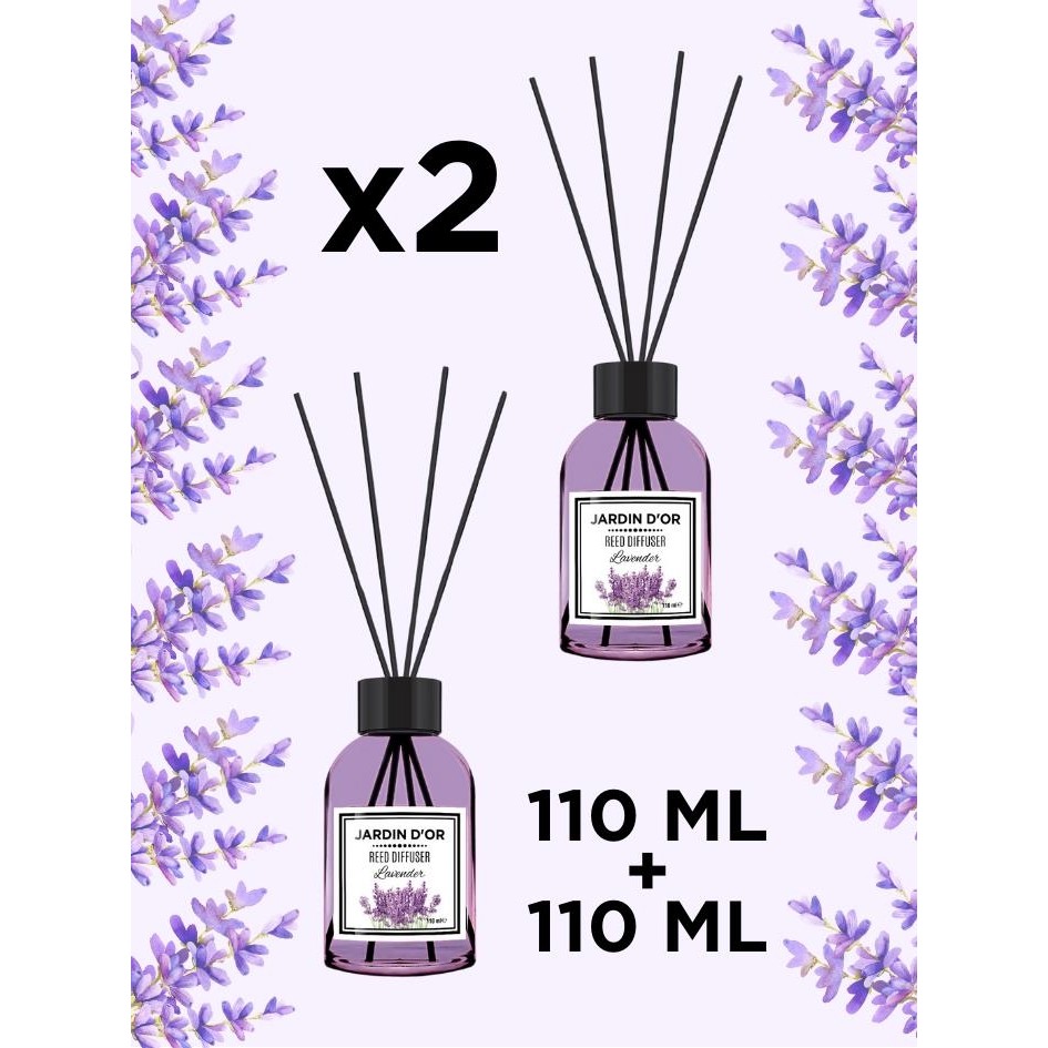 Jardın D'or Lavender Reed Dıffuser 2'li Set (Lavanta Çubuklu Oda Kokusu) Indirim Fırsatı Diğer Fiyatı