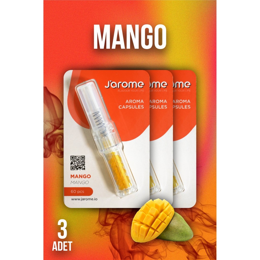 Jarome 3 Adet - Mentol Topu Mango Aroma Kapsülleri - Fransız Diğer Fiyatı