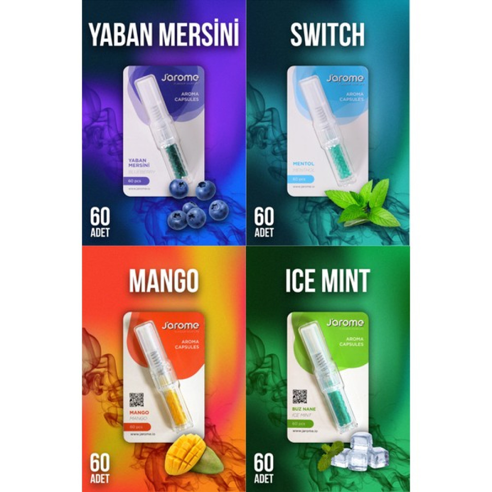 Jarome Shuffle Mentol Topu 1 x Yaban,1 x Switch , 1 x Mango, 1 x Buz Nane Oda Kokusu Fiyatı