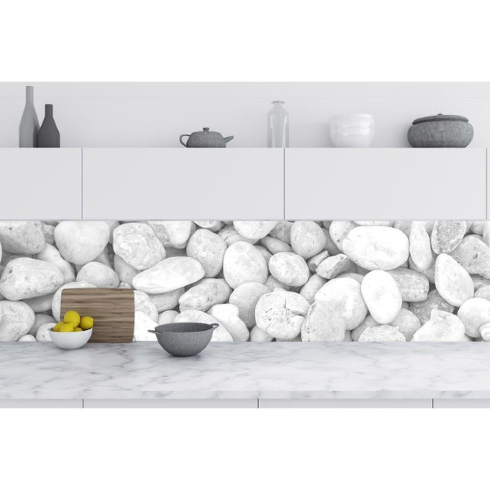 Jasmin2020 Mutfak Tezgah Arası Folyo Kaplama Beyaz Taşlar - 60 x 200 cm - Renkli Yapı Kimyasalları & Yapıştırıcılar Fiyatı