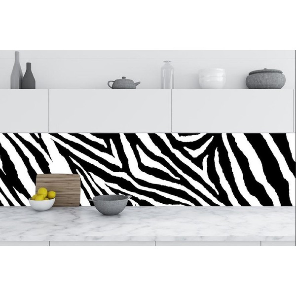 Jasmin2020 Mutfak Tezgah Arası Folyo Kaplama Zebra - 60 x 400 cm - Renkli Yapı Kimyasalları & Yapıştırıcılar Fiyatı